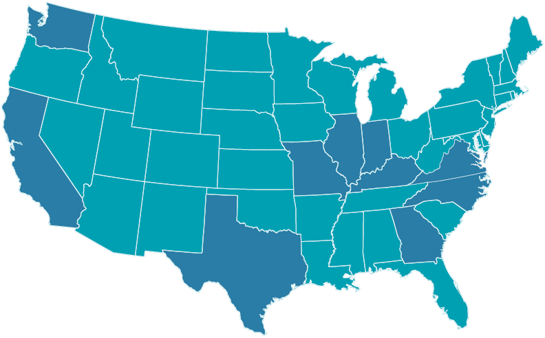 Map of SpringHealth locations across the USA